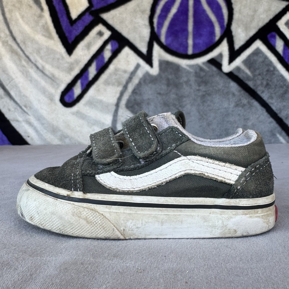 Size‎ 6c - Vans Old Skool Forest Green Baby Kids Shoes